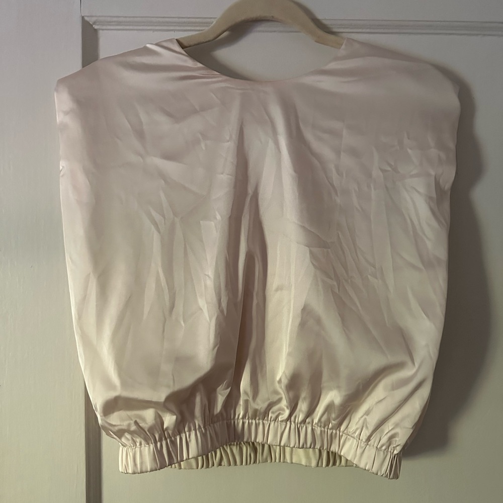 Pants Store silky cream top